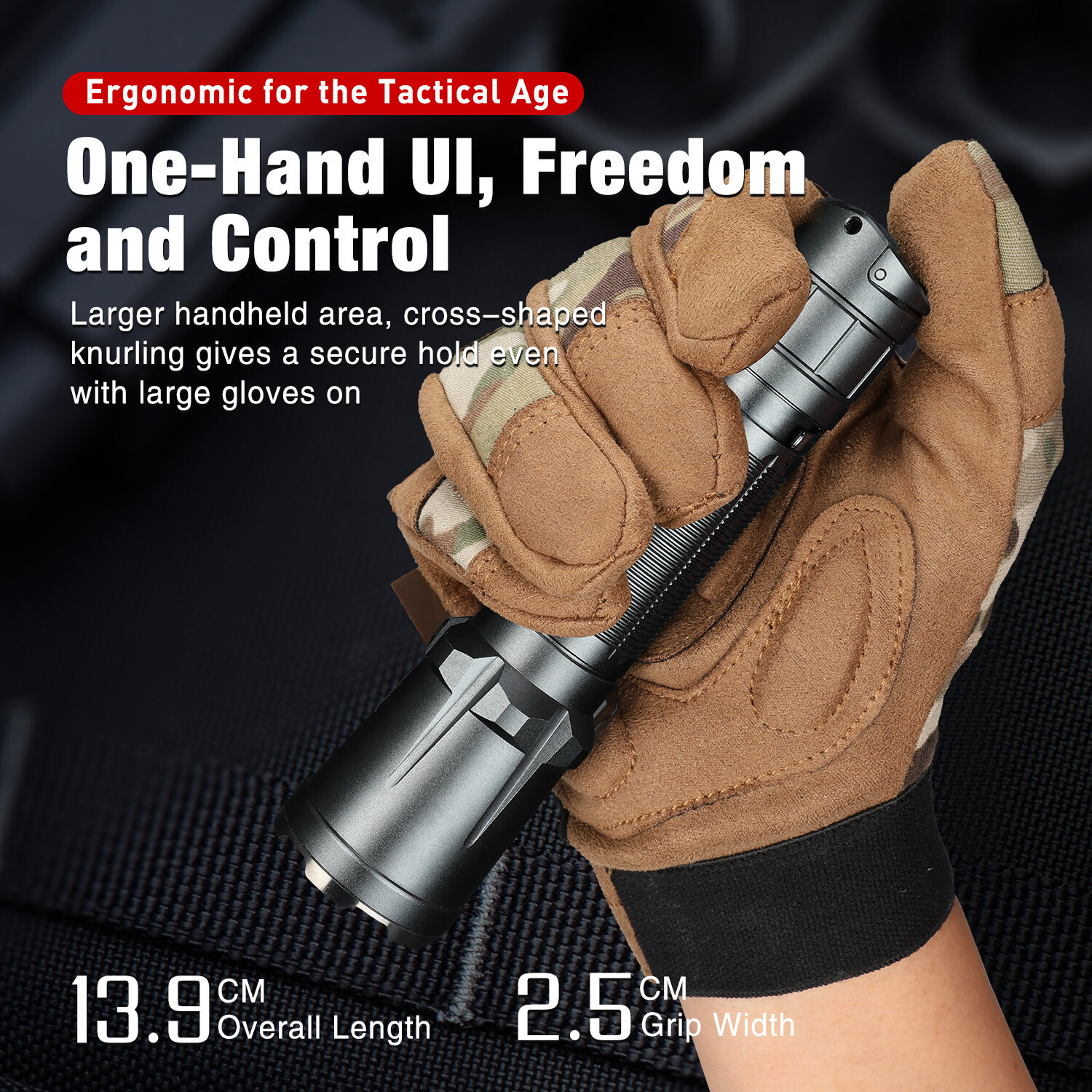 Klarus XT11GT PRO 2200 lumens 320 Meter Police Military Tactical Flashlight