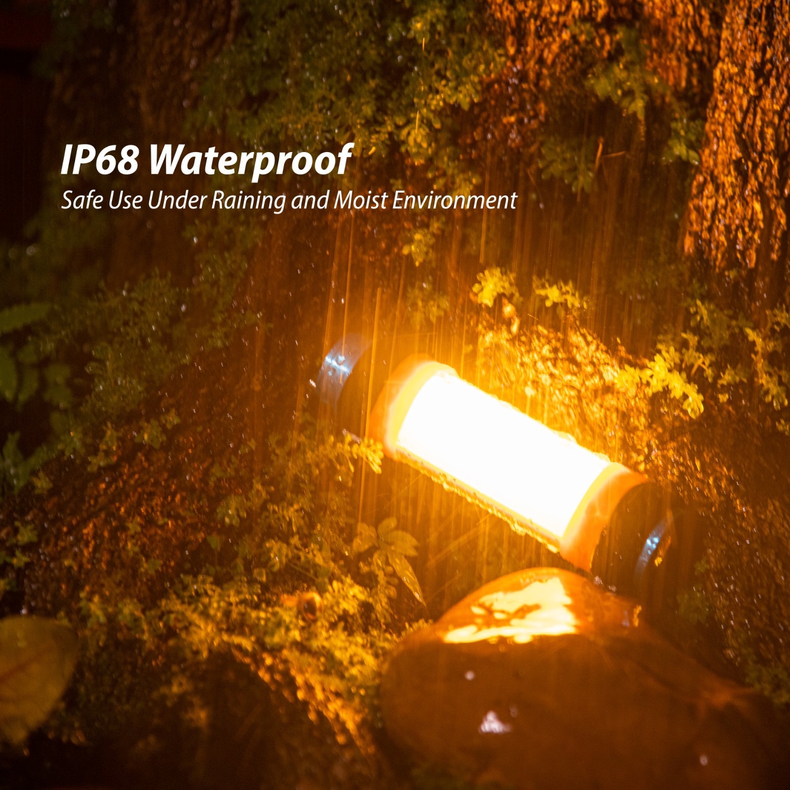 Rechargeable Emergency Flashlight IP68 Waterproof SOS USB Power Bank Tool Rescue
