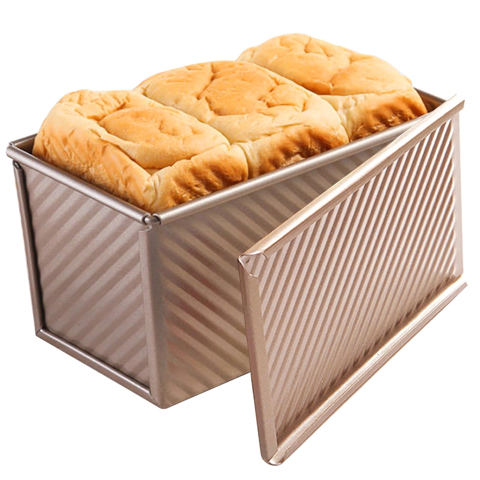 Cayanmydery Pullman Loaf Pan with Lid, 1 LB,1 PCS, 1PCS,1LB Big