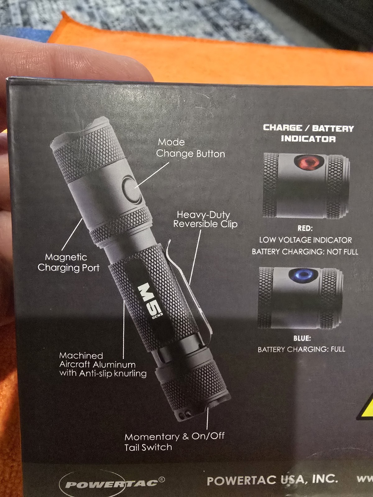POWERTAC M5 GEN3 2030 LUMENS LIFETIME WARRANTY BRAND NEW SEALED ORIGINAL BOX