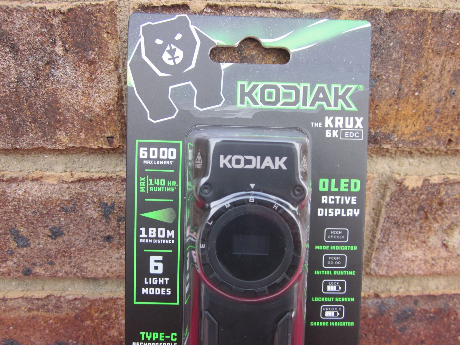 Kodiak The Krux 6K LED EDC FLASHLIGHT 6000 Lumens & KRUX 1300 UV RECHARGABLE NEW
