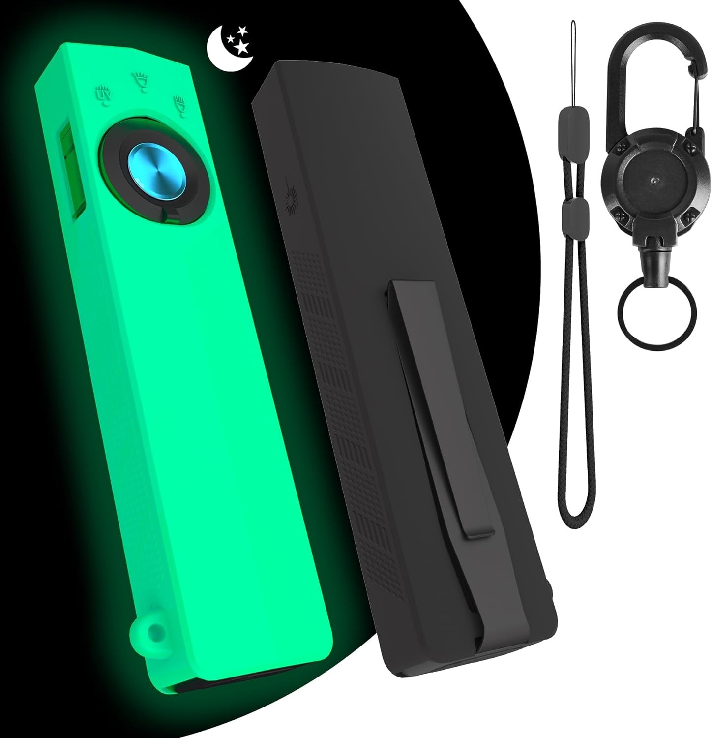 2 Pack Flashlight Protective Case Compatible for Olight ArkPro, Silicone Flashli