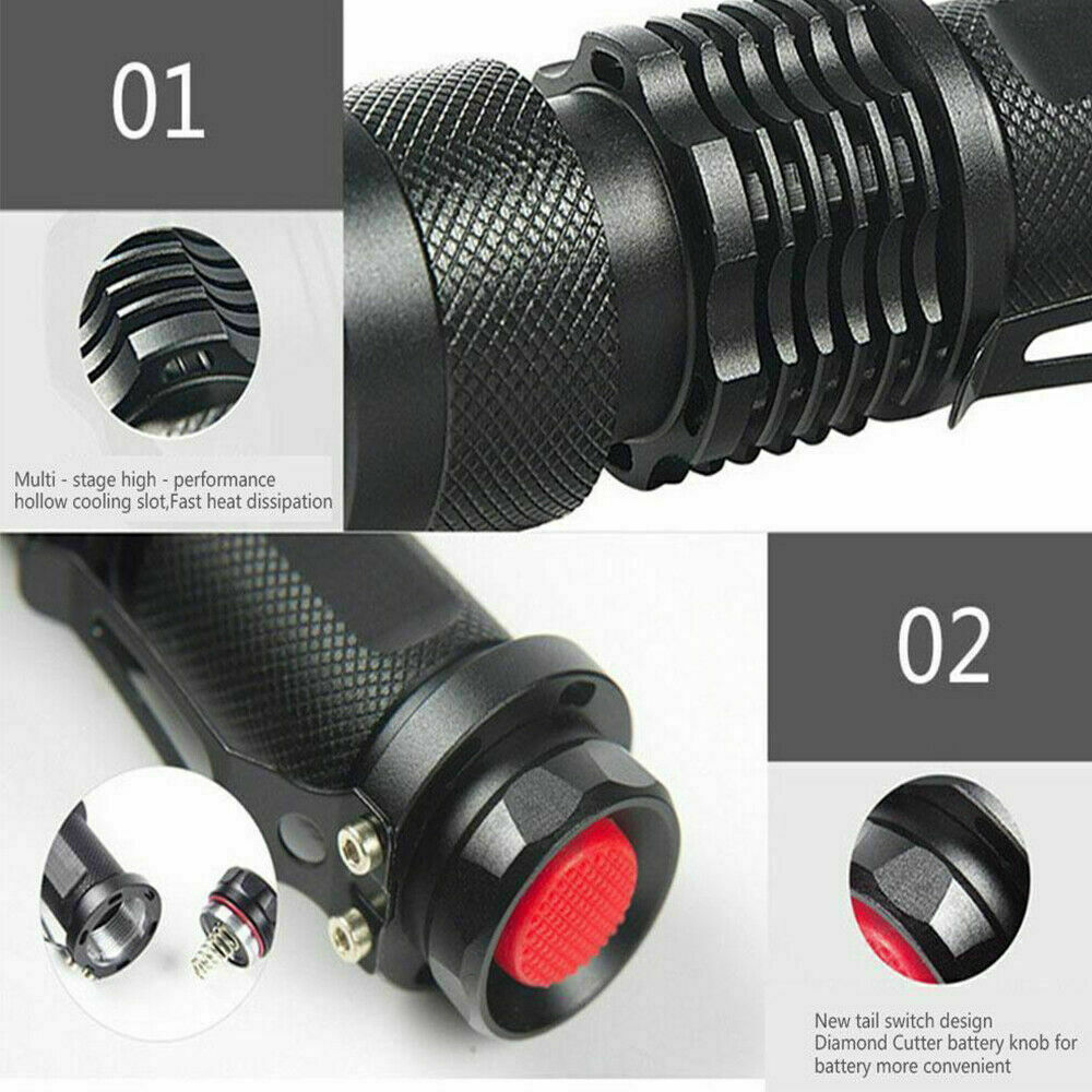 2Pcs UV UltravioletLED Flashlight Black Light 395nm Detector Urine Pet Stains