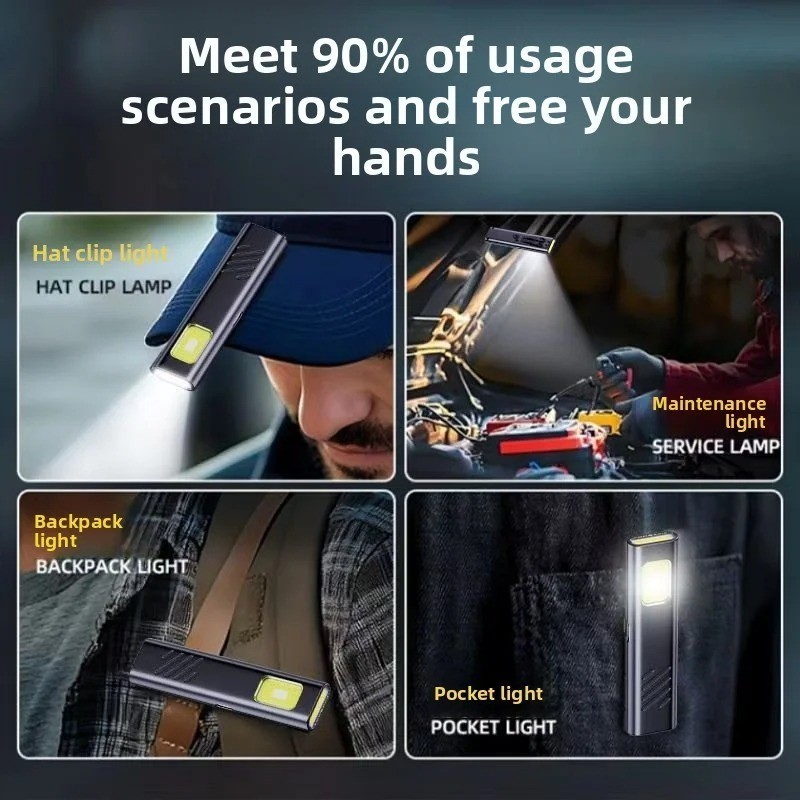 Warsun USB C Rechargeable LED Keychain Flashlight – 600 Lm Mini Torch