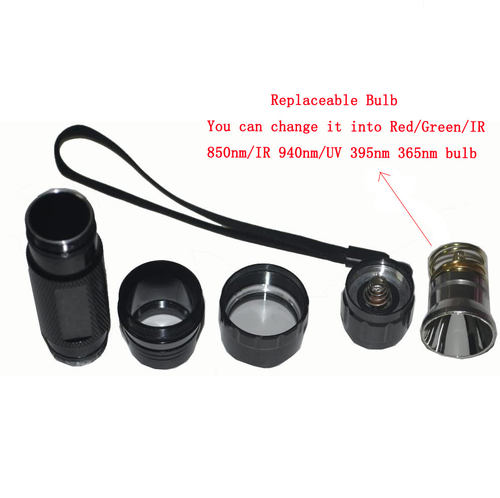 Ultra Fire WF-501B Single Mode Warm White LED Flashligh 10W 3000K LED 800Lumen