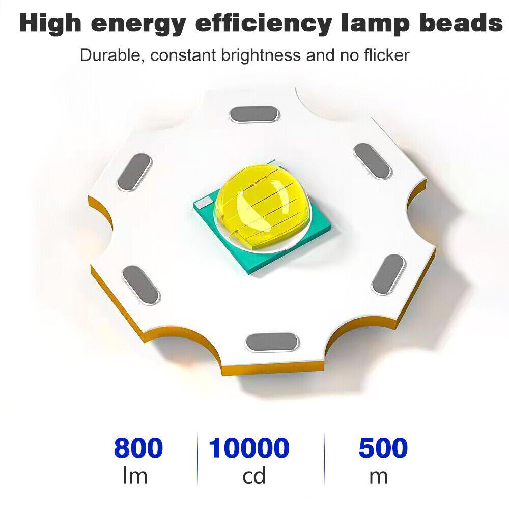 1200000LM LED Flashlight Tactical Light Super Bright Torch USB Rechargeable Lamp
