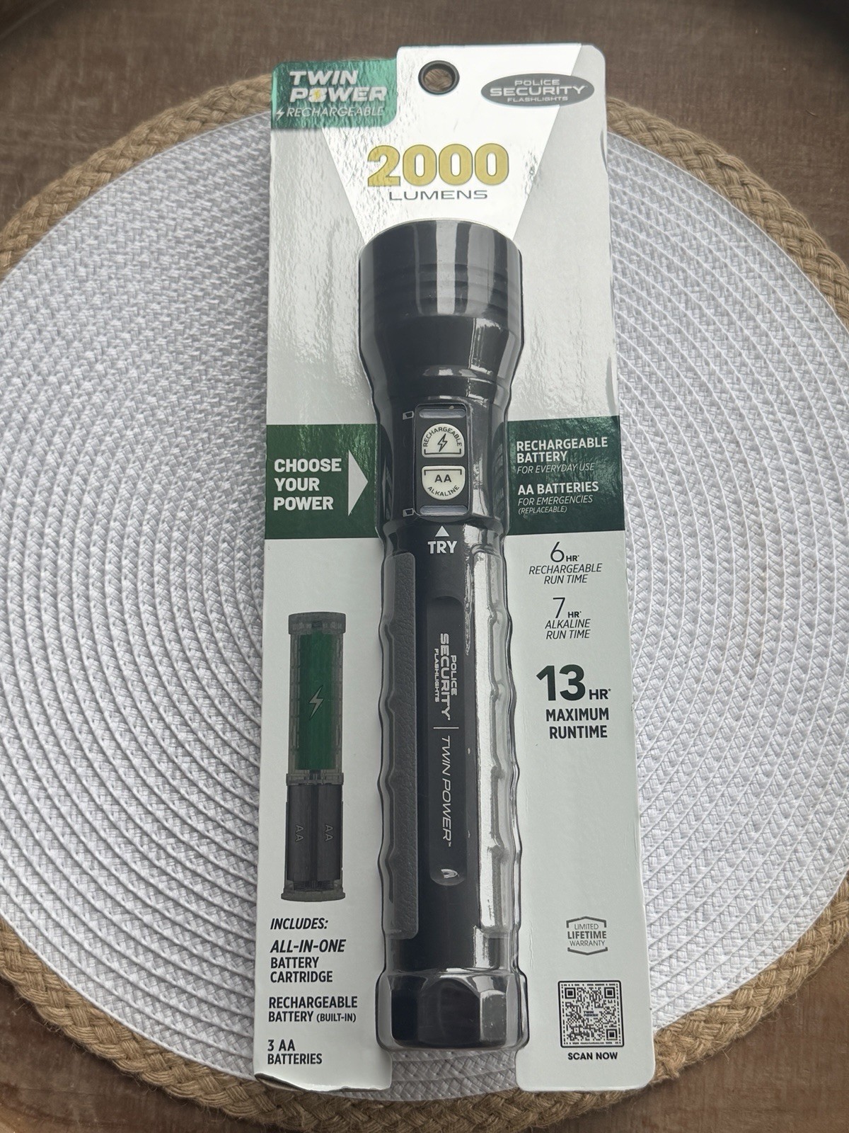 FLSHLGHT LED BLCK 2000LM