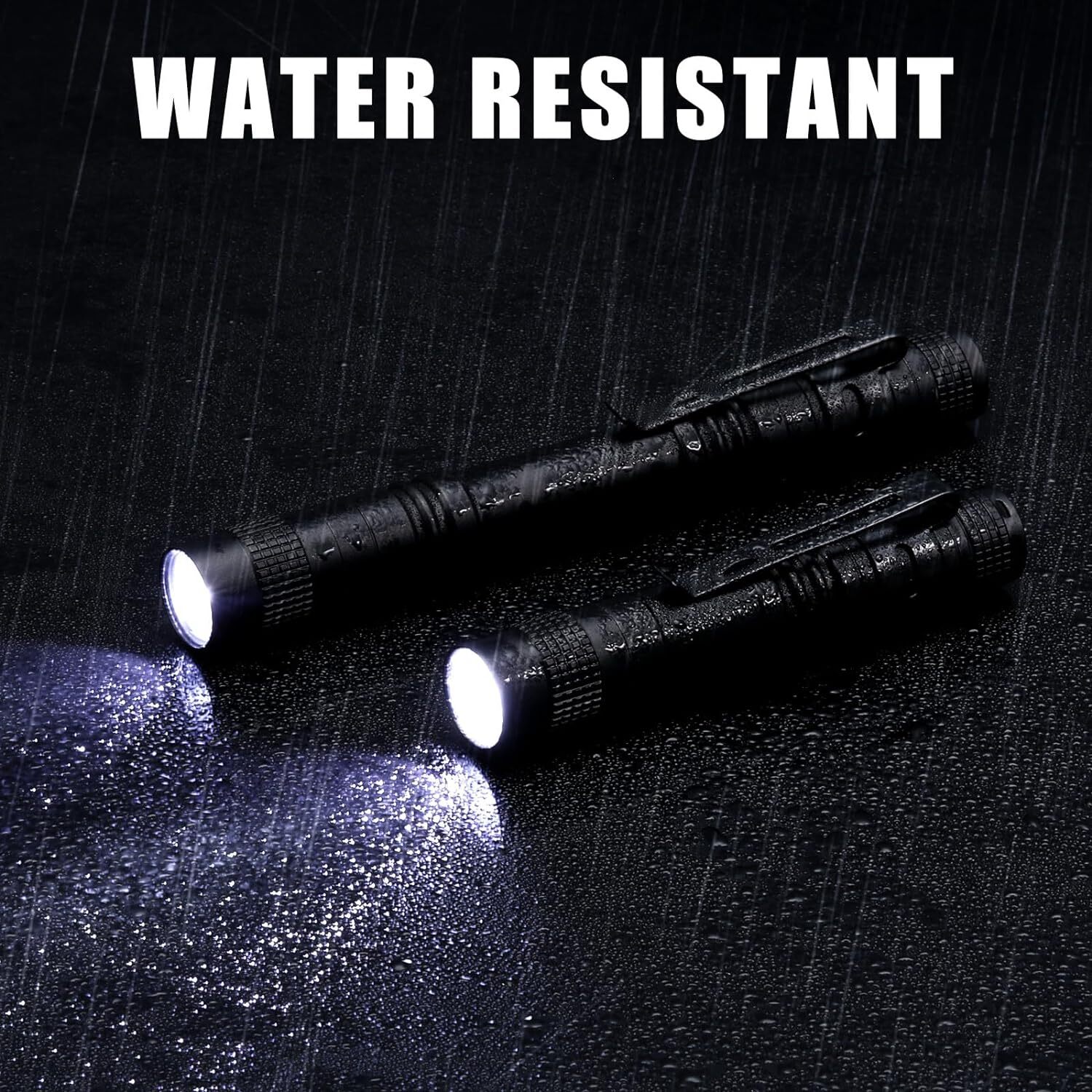 1/ 60 PCS LED Flashlight Pen Light Mini Handheld Torch Clip Pocket Lamp AA USA