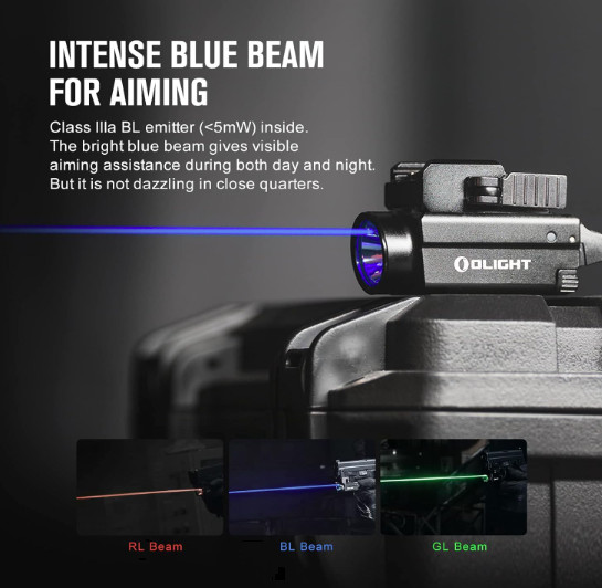 OLIGHT Baldr S Blue Beam 800 Lumens Magnetic USB Rechargeable Flashlight (Tan)
