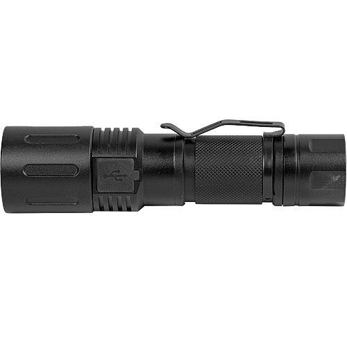 Safety Technology Zoomable Self Defense Flashlight 3000 Lumens LED Bright Black