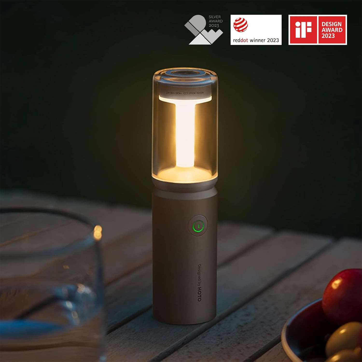 HOTO Outdoor Camping Flashlight Rechargeable, 3-In1 Camping Lantern 3100Mah, IP6