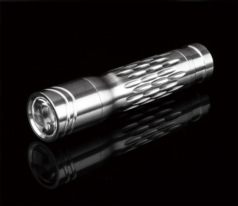 TWOSUN Titanium Alloy Tactical Mini Flashlight LED Light Outdoor Camping Lamp