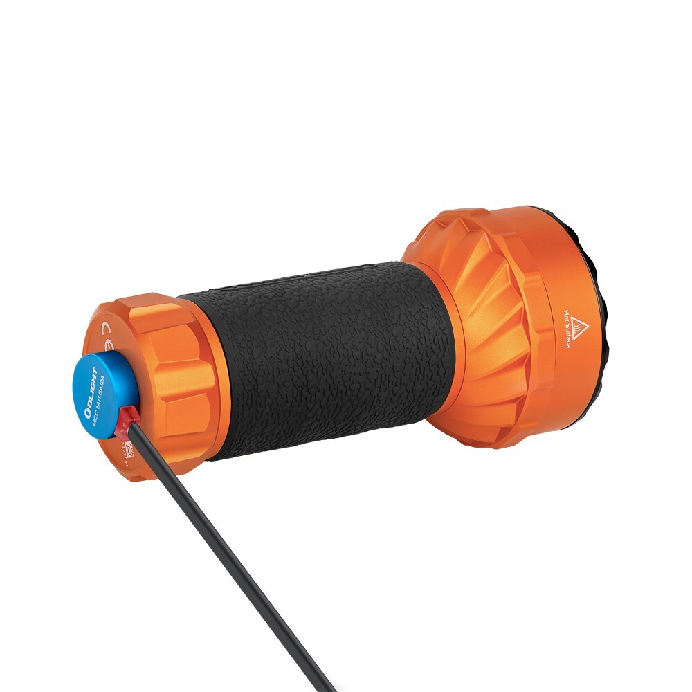 Olight Marauder Mini Orange Powerful Rechargeable LED Flashlight, 7000 Lu, 600 M
