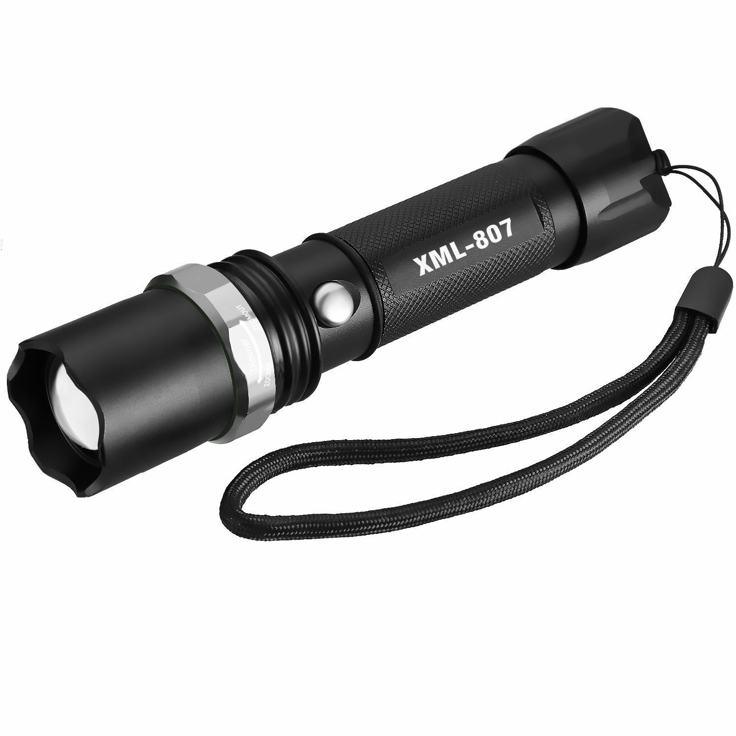 Super-Bright Tactical Flashlight 5 Modes Zoomable 3-Pack