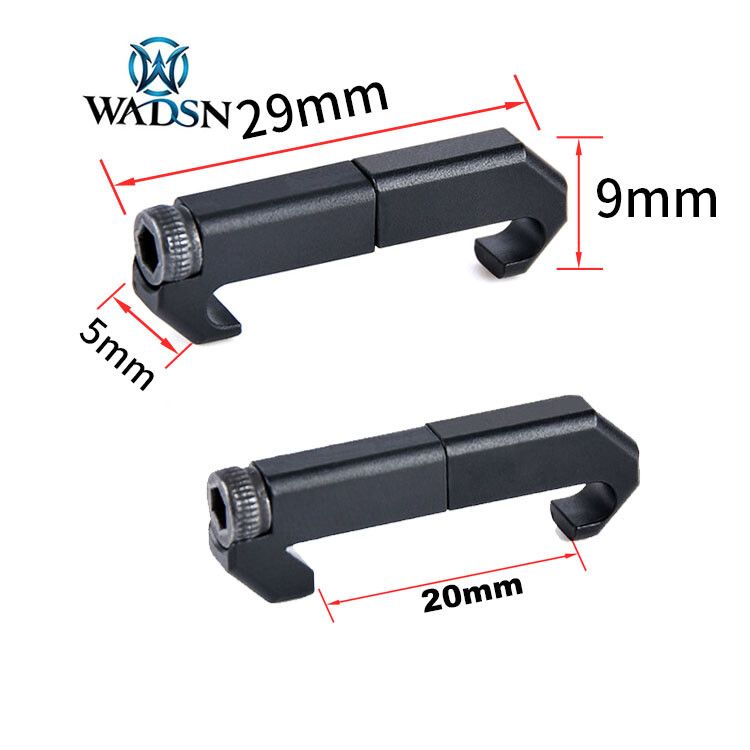 WADSN Metal Cable Management System Wire Slots for 20mm Picatinny Light Switch