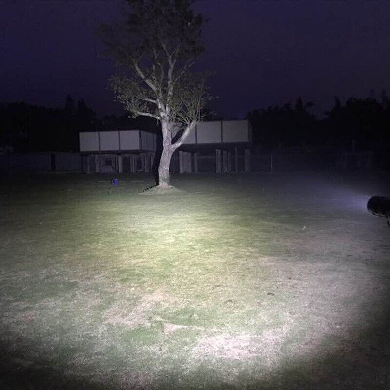 Mini LED Tactical Flashlight Super Bright Zoomable Hand Lamp Rechargeable 2pcs