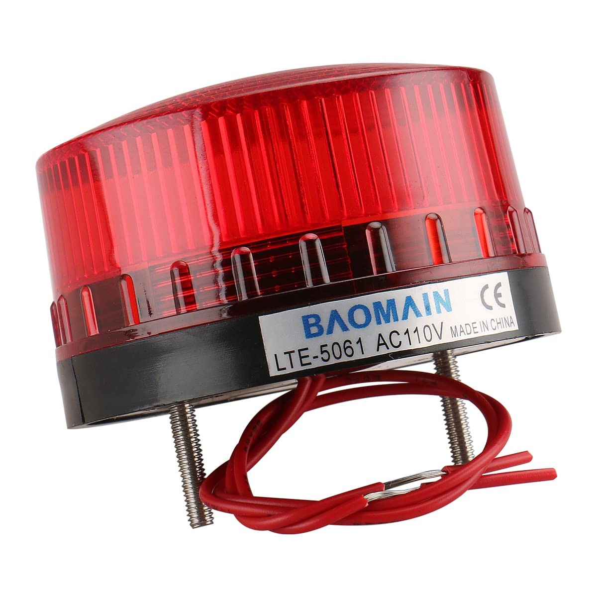 Industrial Signal round Red Warning Light Strobe Warning Lamp LTE-5061 AC 110V 3