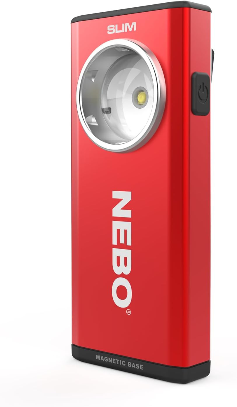 Slim Pocket Flashlight | 500 Lumens, Rechargeable Mini EDC Work Light, Magnetic