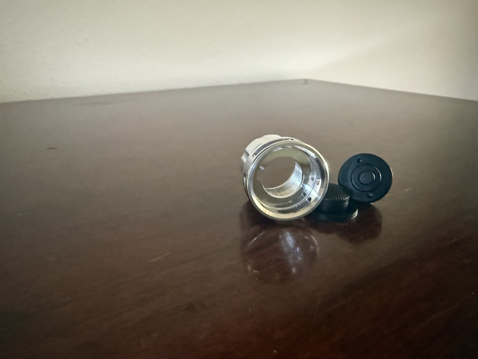 Rare McGizmo Aleph E-series Flashlight Tail New Silicone Button and McClicky
