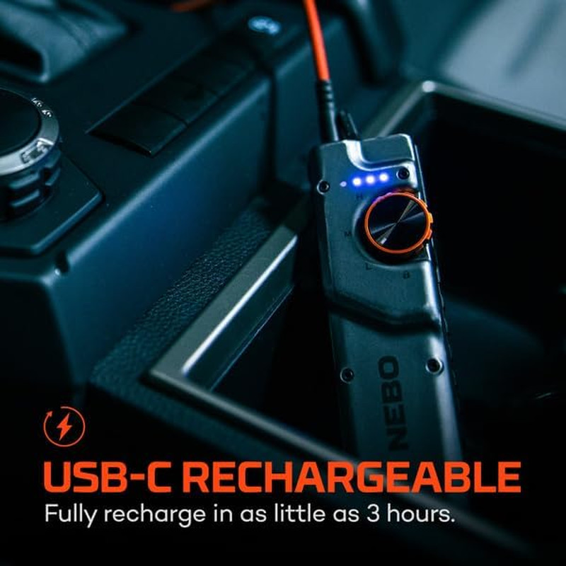 NEBO Edge 2K Pocket Light | 2000 Lumens, 5 Light Modes, Tactical LED Flashlight