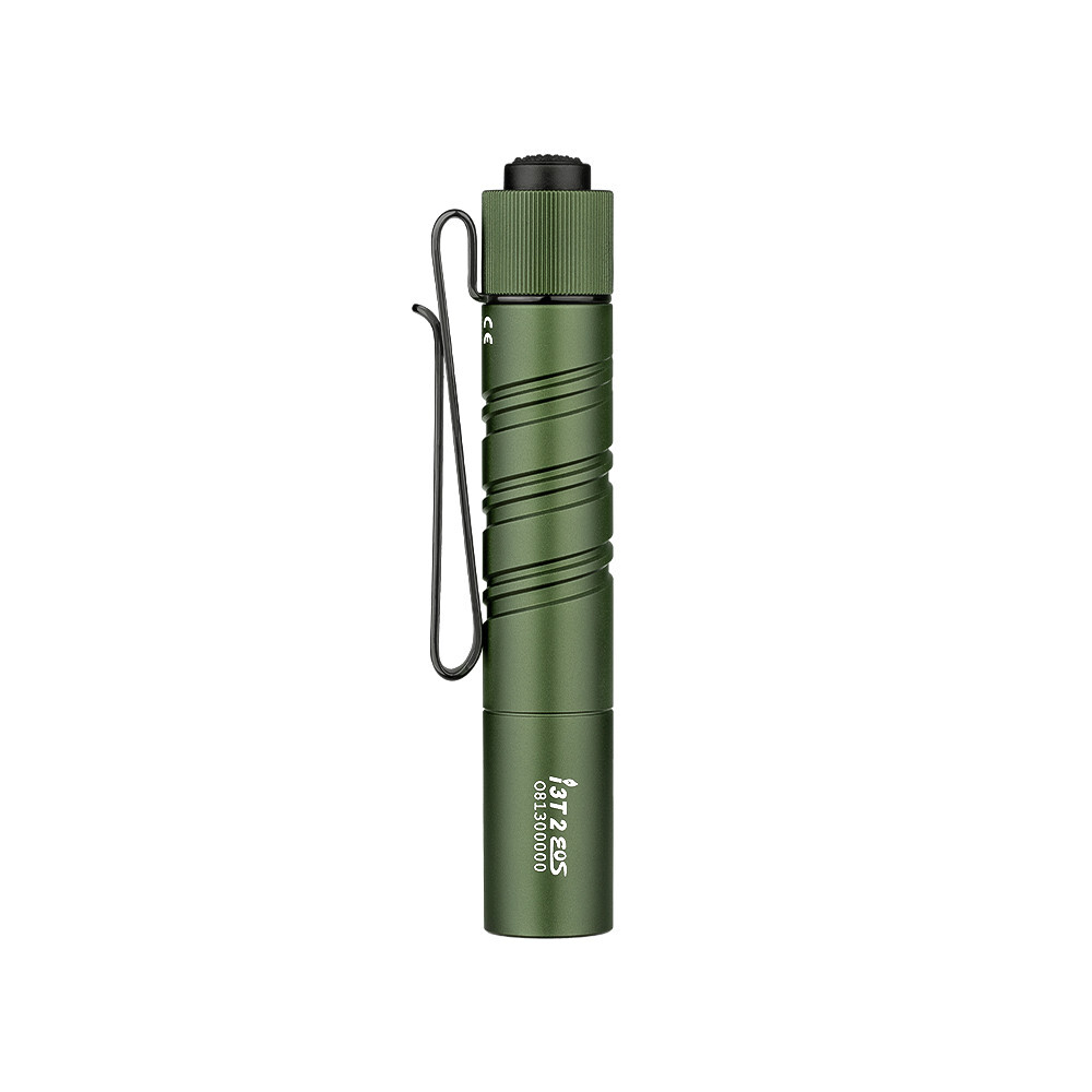 Olight I3T 2 EOS OD Green Dual-Output Tail Switch EDC Flashlight, 200/300 Lumens