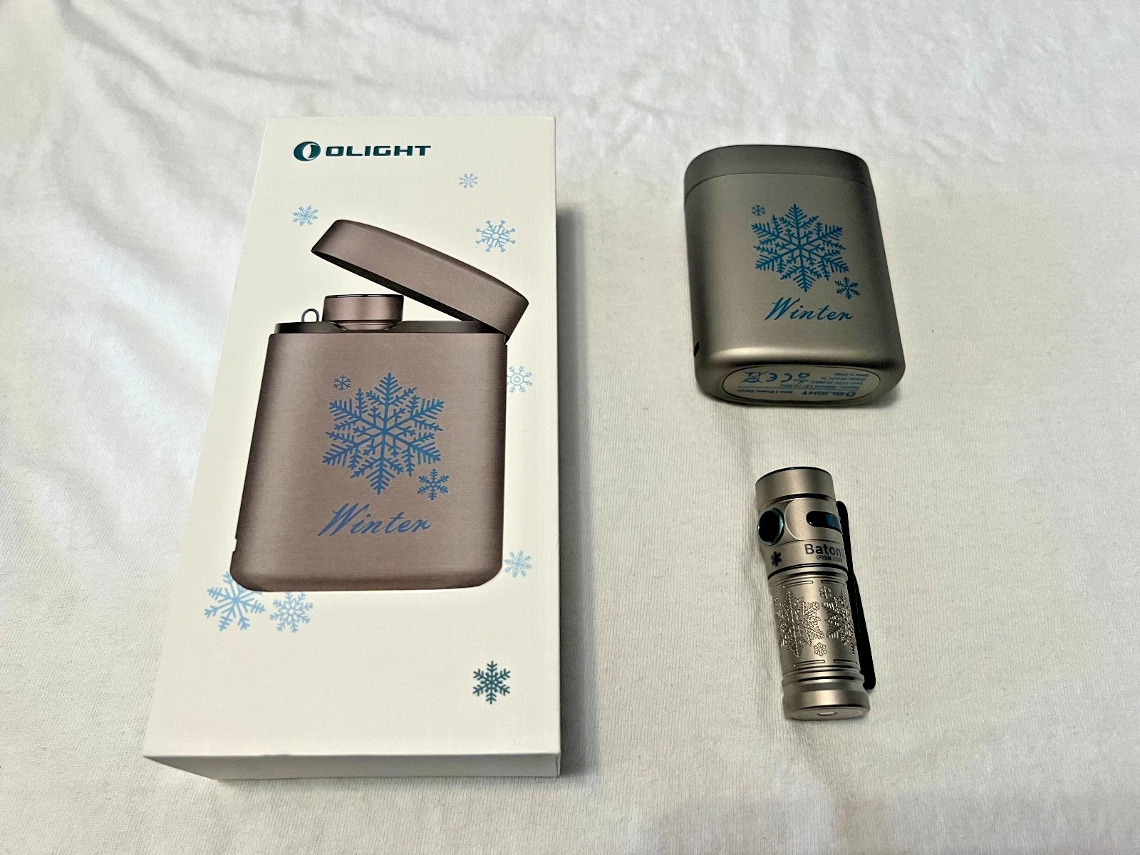 OLIGHT Baton 3 Ti Titanium Seasons Series (WINTER) 1200L Ltd Edition, Serialized