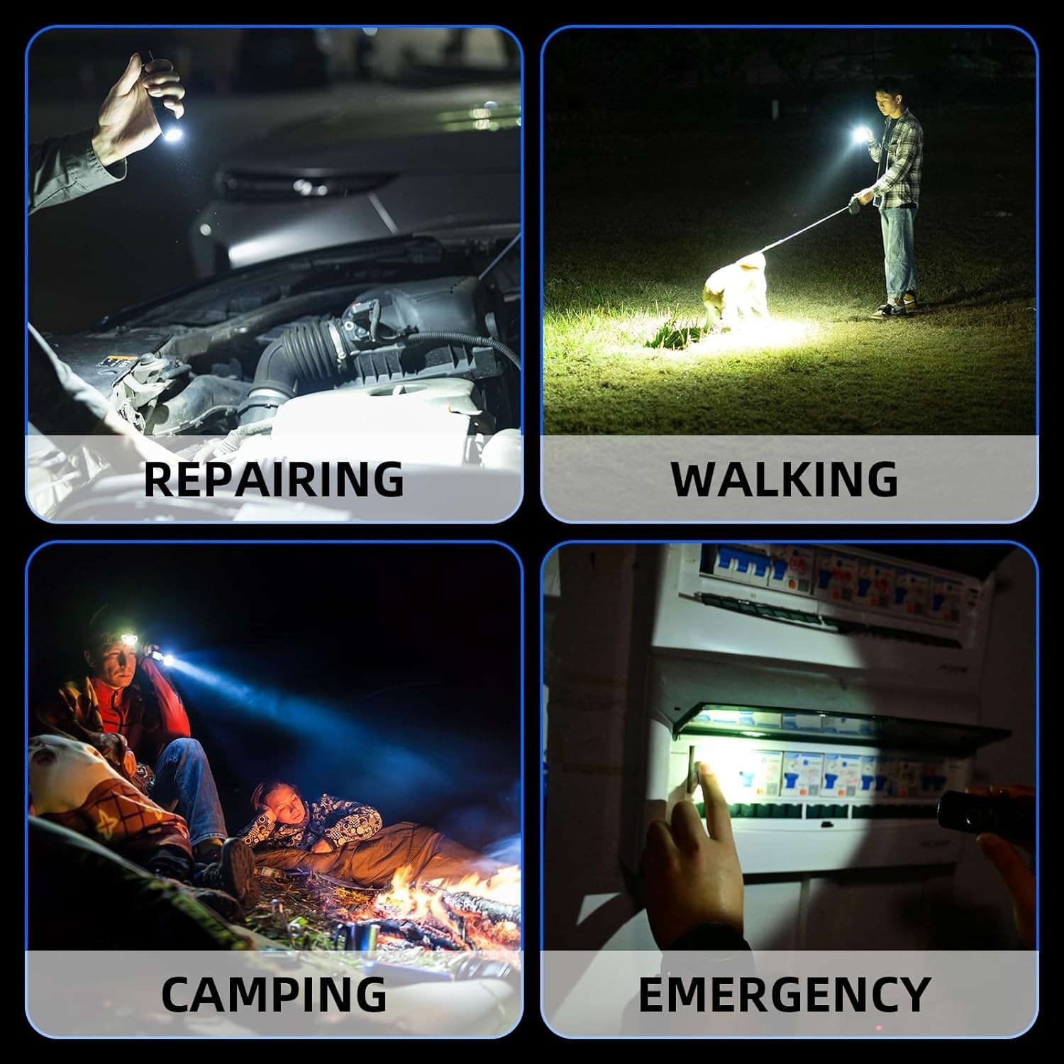 WUBEN C3 Rechargeable Flashlight 1200 High Lumens Super Bright, LED Tactical Fla