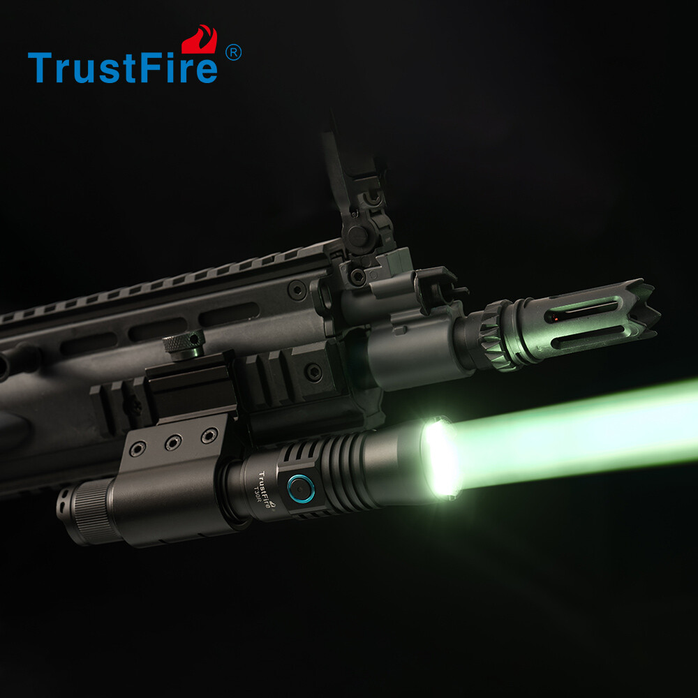 TrustFire White Laser Flashlight LEP 460Lumen Rechargeable Tactical Weapon Light