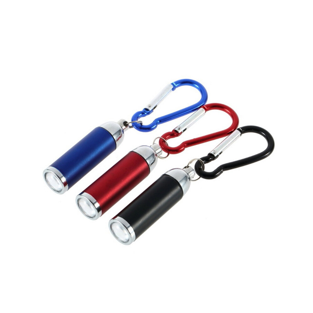 Mini LED Torch Flashlight Camping small Compact portable Key ring carabiner-1PC