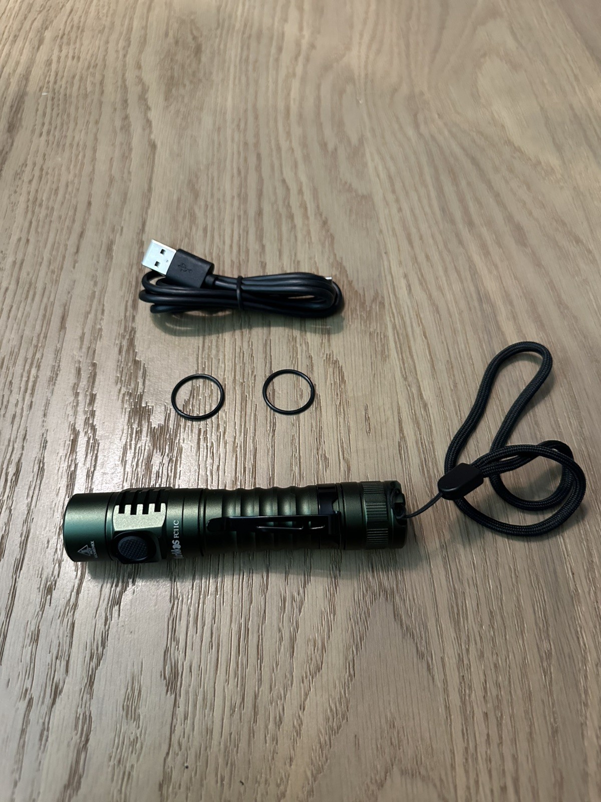 Wurkkos FC11C Flashlight Green LED Portable Lighting Model 519A