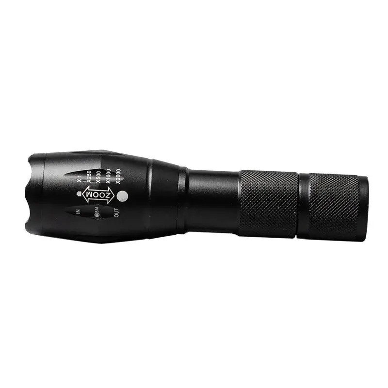 1 pcs Tactical 18650 Flashlight High Powered 5Modes Zoomable Aluminum