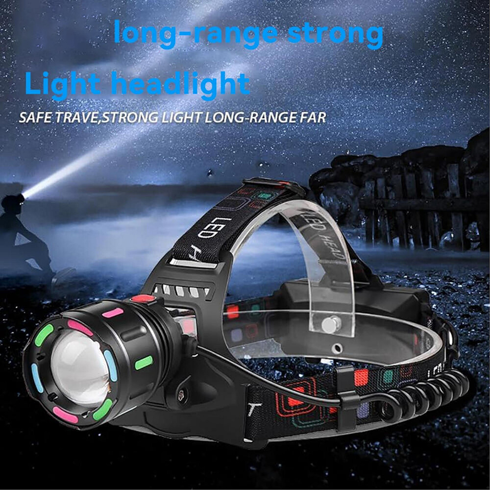 99000000lm Super Bright LED Headlamp USB Rechargeable Headlight Flashlight Torch