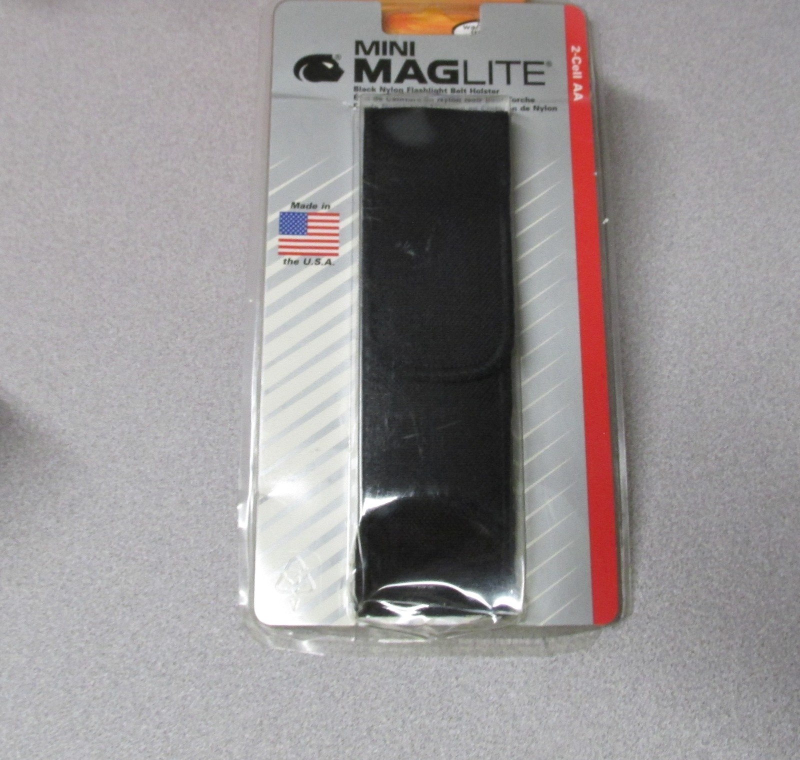 Mini MagLite Black Nylon Flashlight Belt Holster