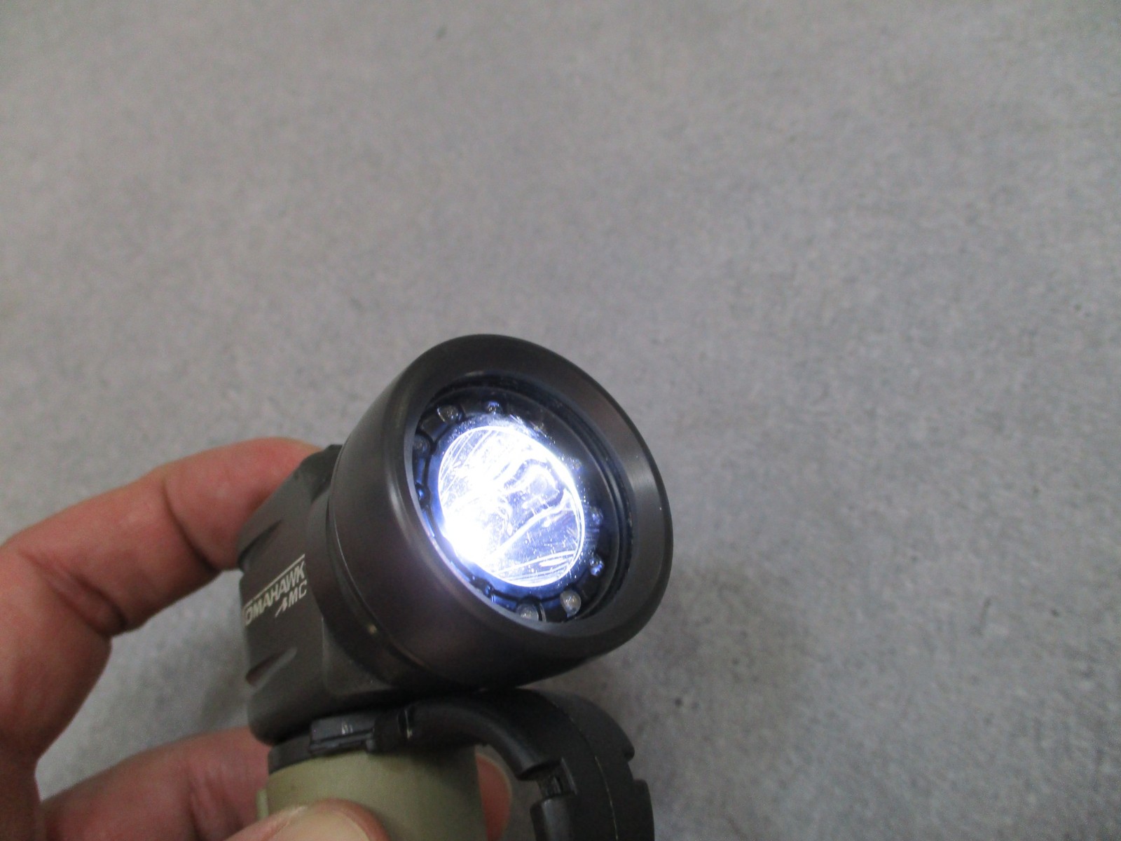 First-Light Tomahawk MC Tactical Flashlight Red Green White Finger Loop