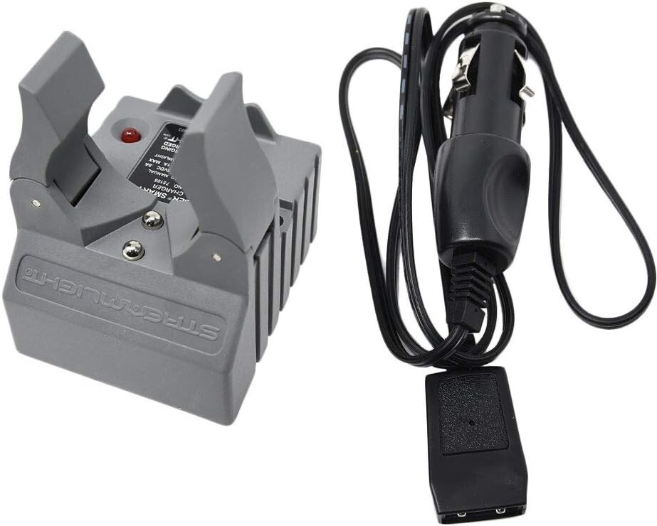 Stinger Smart Charger Holder with 12V DC Car Charge Cord – Intended for Use w…