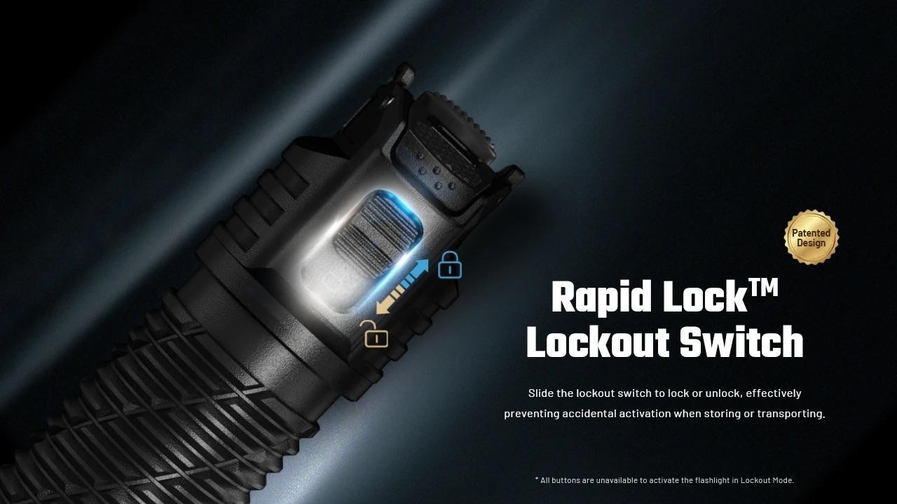 Nitecore P27iX 5-LED core USB-C charging Tactical flashlight customizable variab
