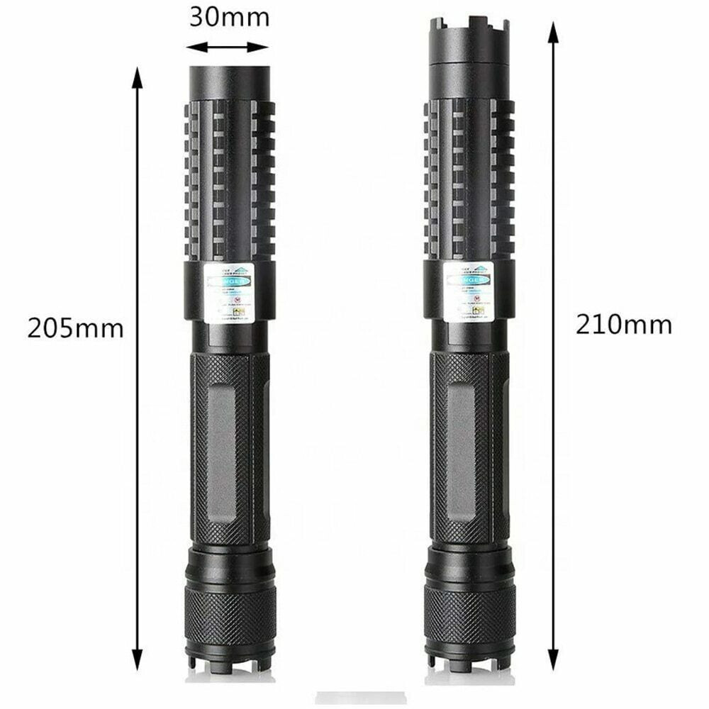 520nm Green Laser pointer Pen Lazer Light Hunting Visible Beam Adjustable Focus