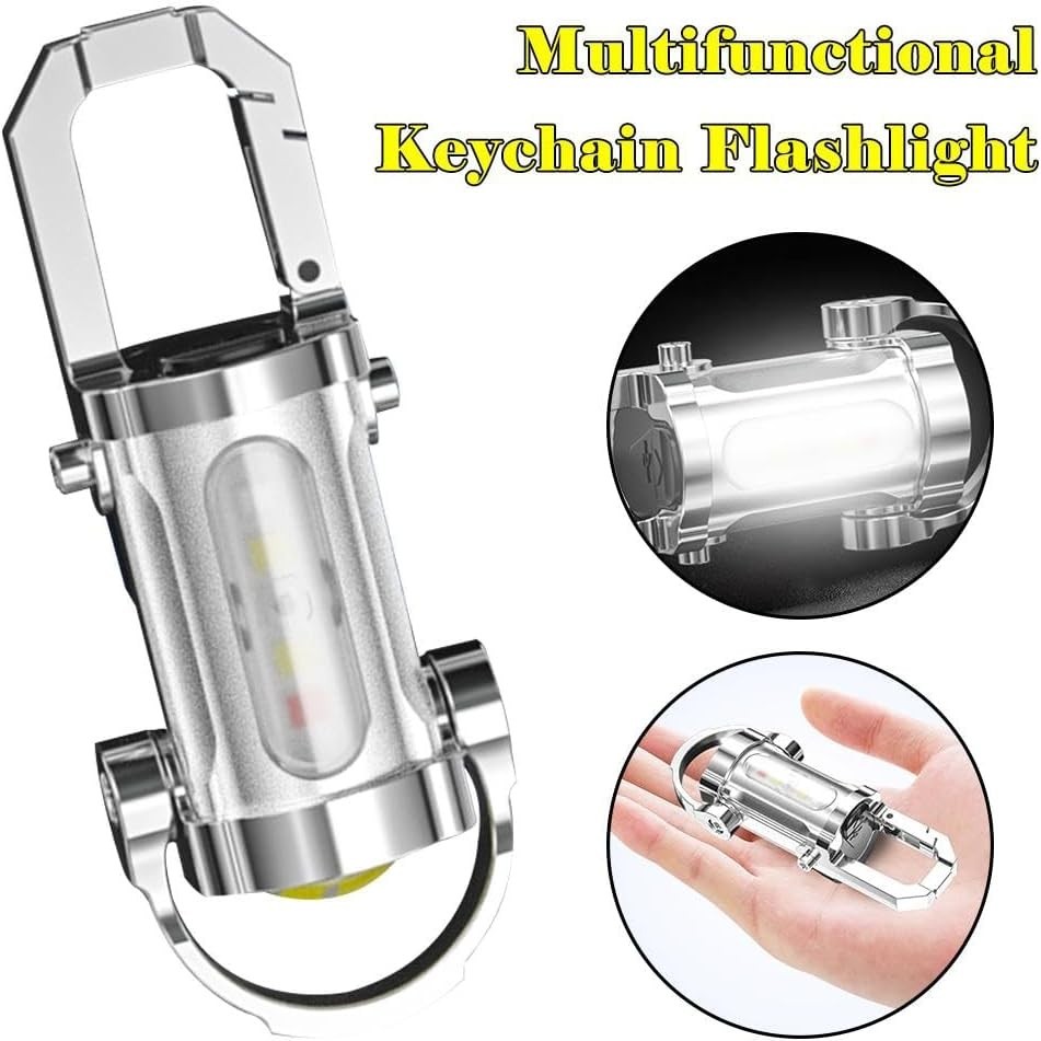 Super Bright 1200LM Mini Key Ring Flashlight – 2026 New Waterproof Rechargeable