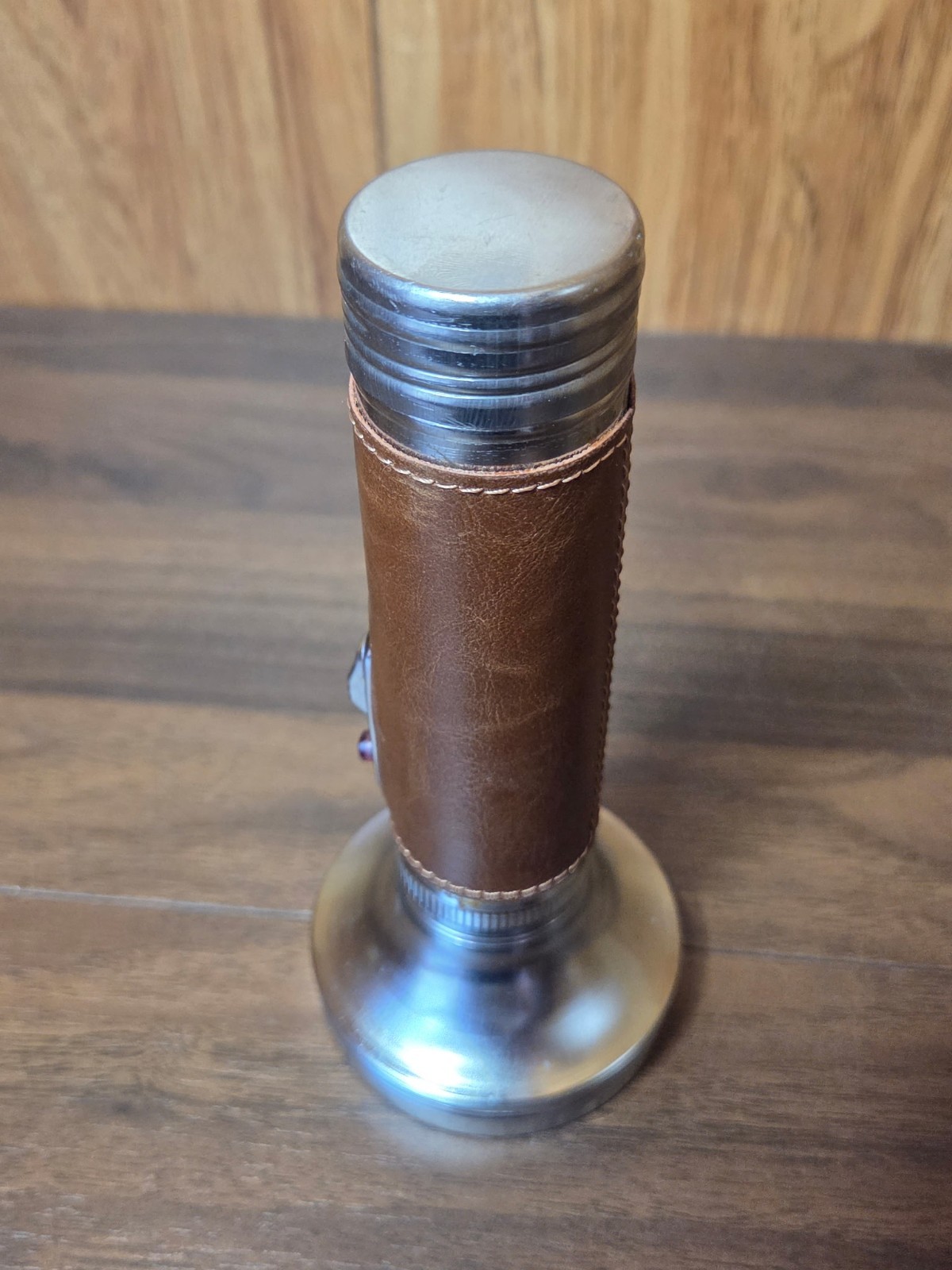 Eddie Bauer Classic Flashlight Working Tested Plastic Leather Handle Promotional
