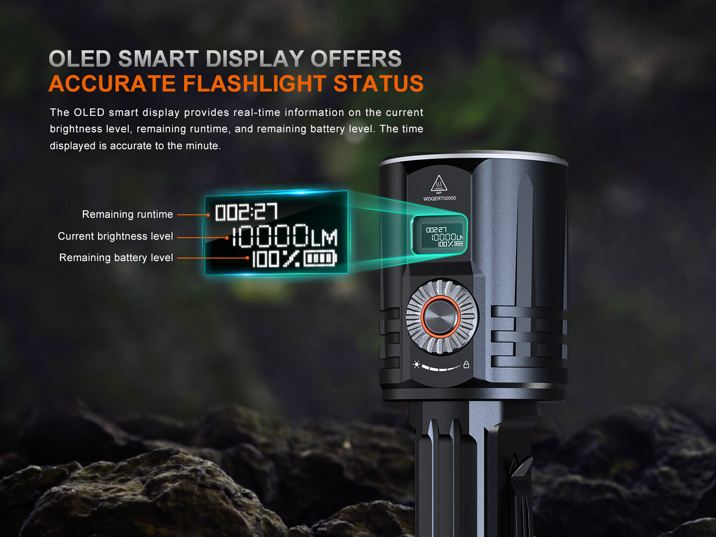 Fenix LR36R 10,000 Lumen LED and LEP Rechargeable Flashlight