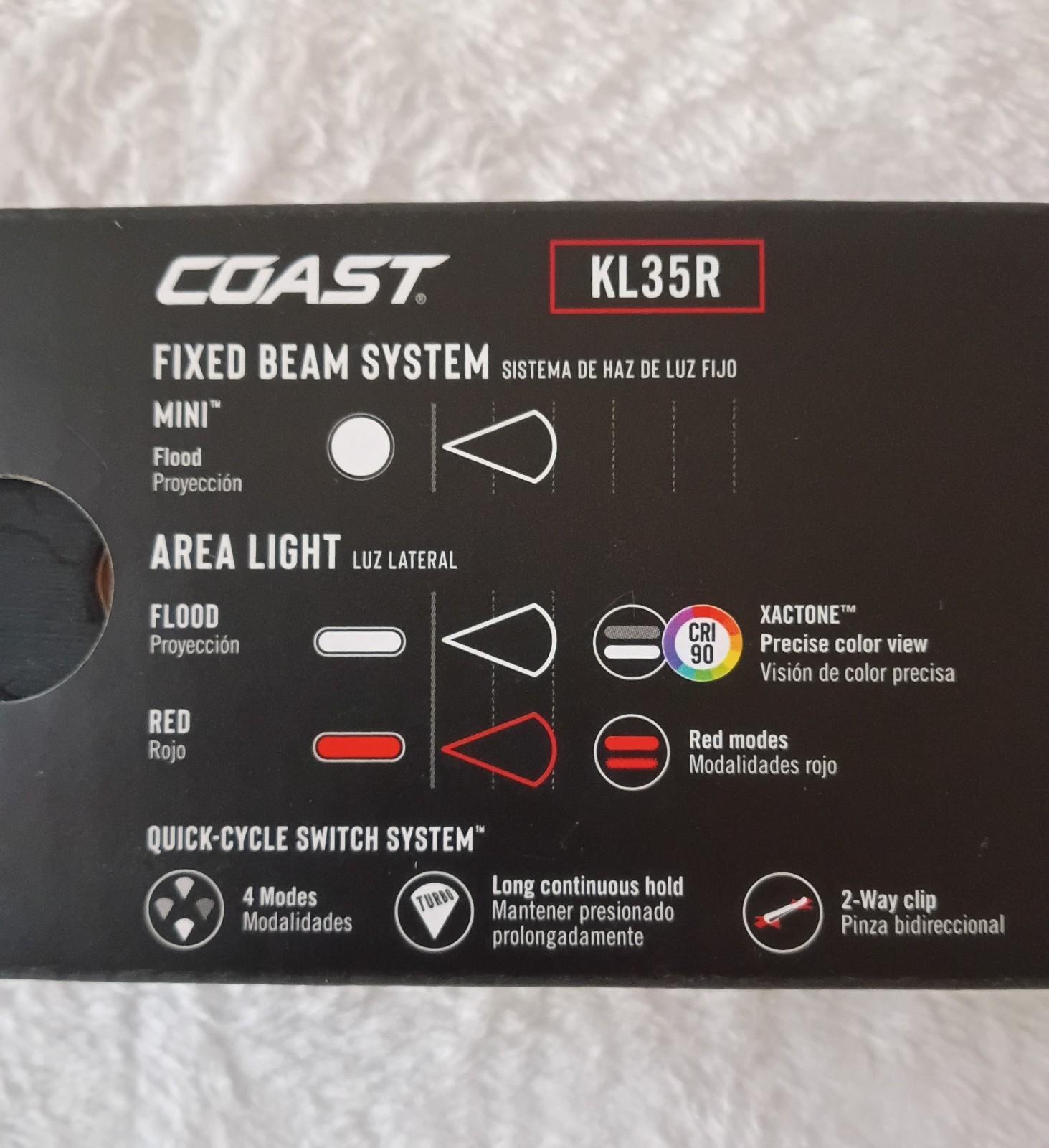 COAST KL35R Rechargeable Inspection Flashlight 600 Lumen USB-C LED Work Light