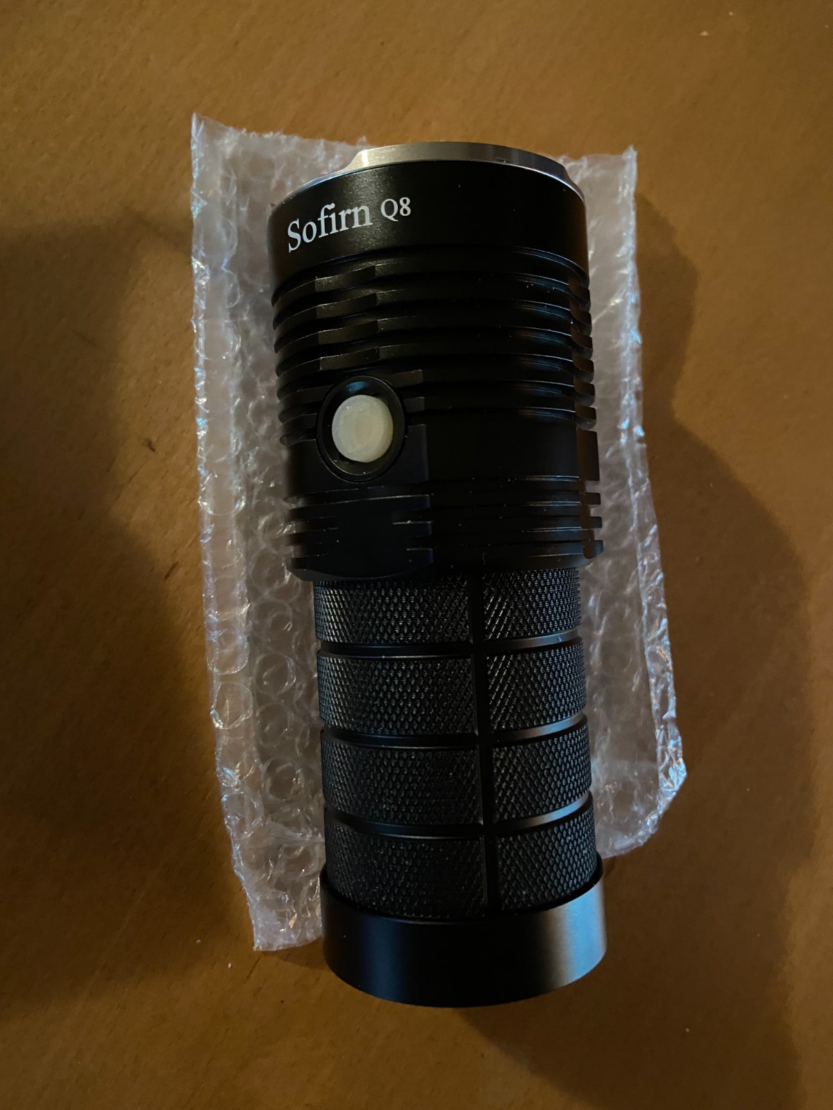 Sofirn Q8 Flashlight Uses 4 18650 Batteries