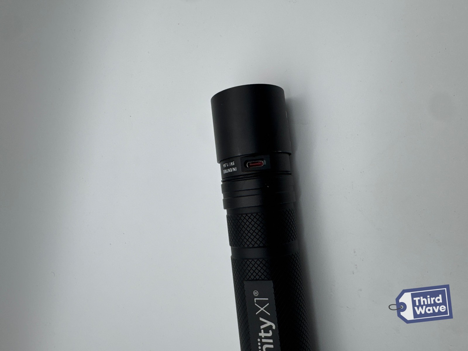 Infinity X1 7000L Dual Power Rechargeable LED Flashlight 7000 Lumen Black