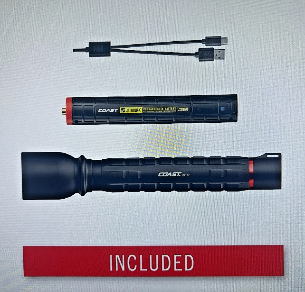 Coast Professional Series XP18R 4900 Lumens Hybrid Rechargeable LED 347 M NEW