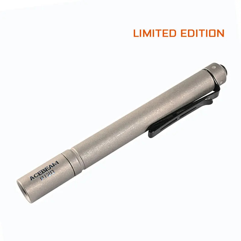 ACEBEAM PT20 Penlight Compact Flashlight 500 Lumens 80m USB-C + AAA Battery