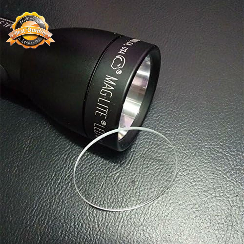 Tempered Glass Lens for Maglite C D Cell Flashlight Clear Shatterproof