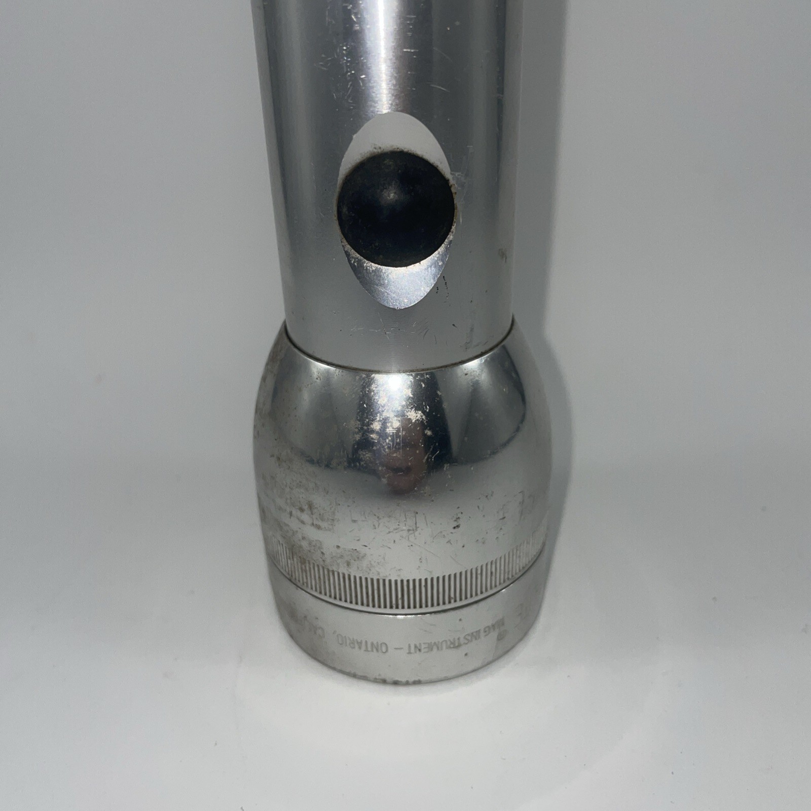 Vintage Maglite 3 D Cell Battery Silver Flashlight 12.5” MAG-LITE USA – Works!