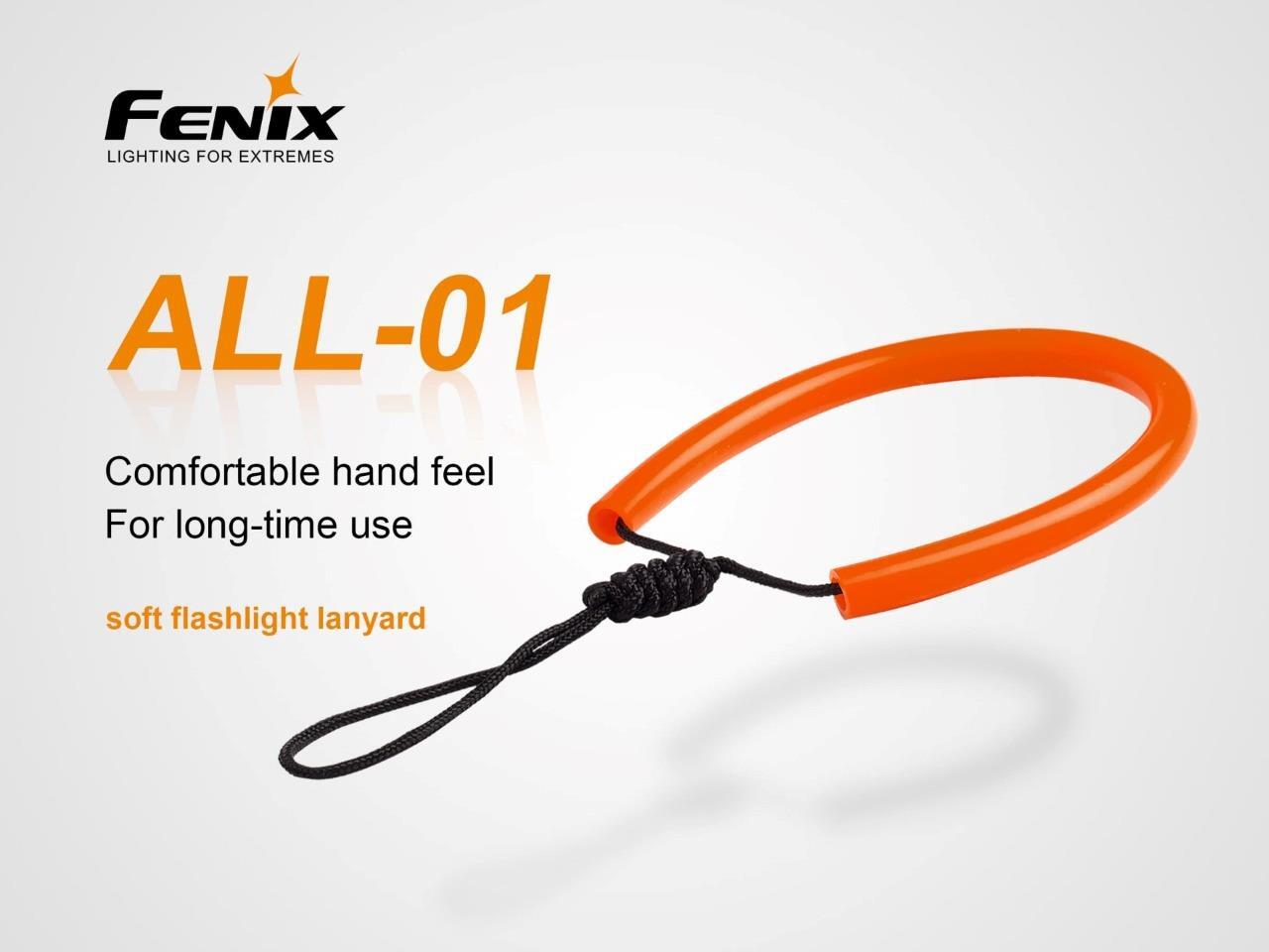 Fenix PD36R Pro 2800 Lumen rechargeable LED tactical flashlight, ALL-01 lanyard