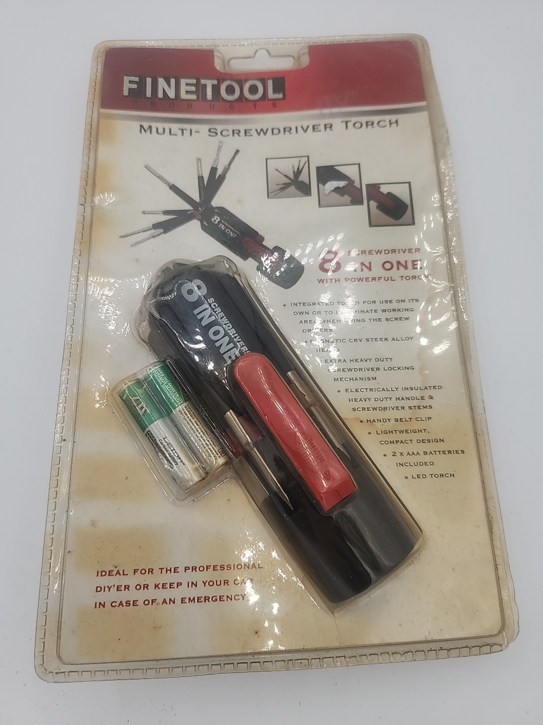 8-IN-1 PORTABLE SCREWDRIVER MULTI-TOOL 6 LED TORCH FLASHLIGHT – NEW