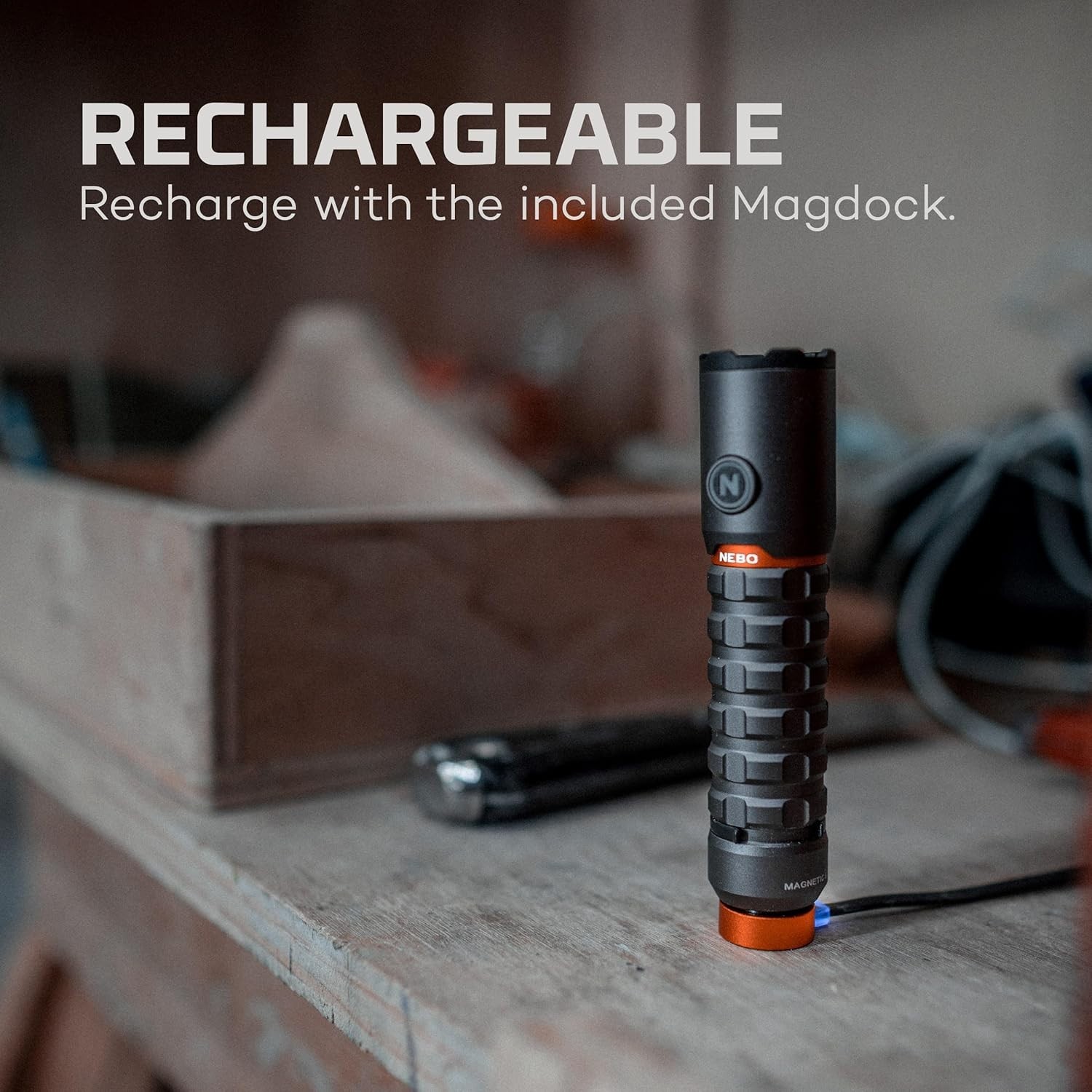 High-Performance 2000 Lumen Rechargeable Flashlight – Water & Impact Resistant